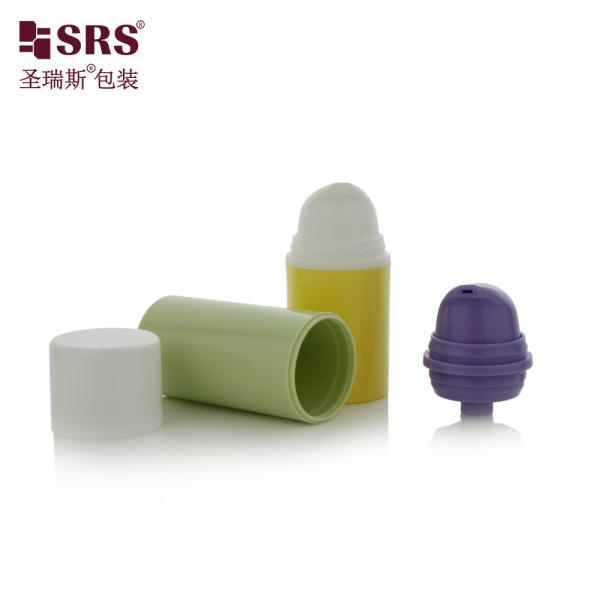 15 ml 30 ml Luxe Blanc Brillant PP PCR Pompe à lotion écologique Bouteilles sans air Bouteille 50 ml