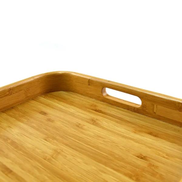 Square Odm Bamboo Tea Tray Fruit Coffee Serving Party Dinner Plates