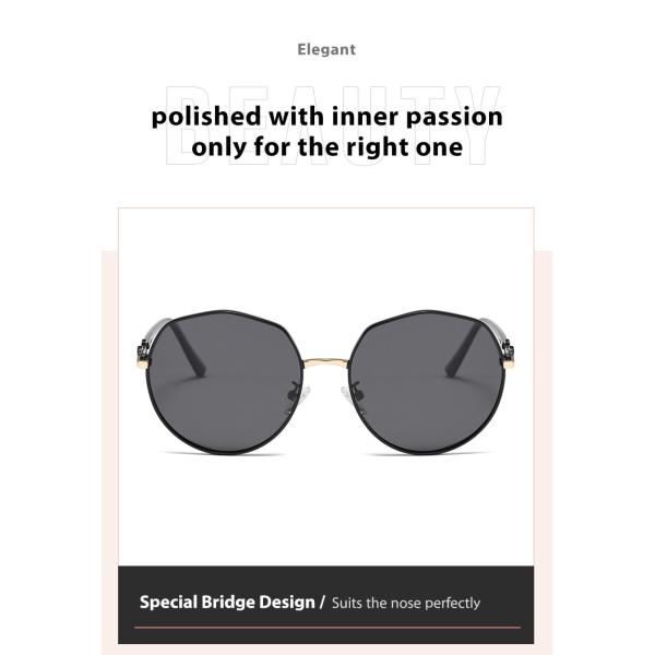 Longevidad durable ligera ULTRAVIOLETA anti de las gafas de sol redondas femeninas del metal