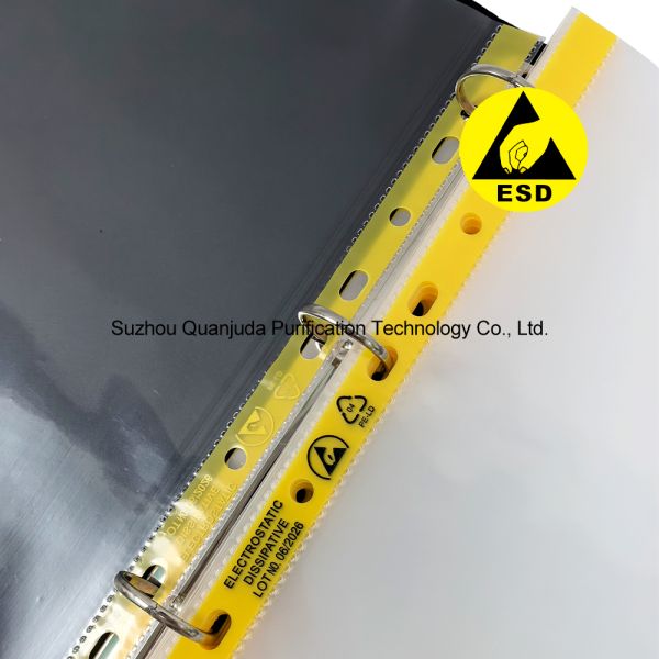 Anti Static ESD File Folder 4 Hole Clamp ESD Documents Holder 50 A4 Inner Page