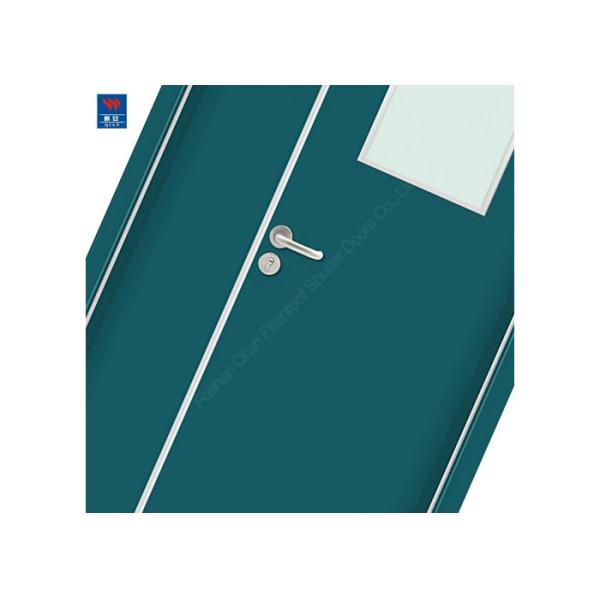 Огнеупорная чистая дверь комнаты HPL внутренняя стеклянная деревянная