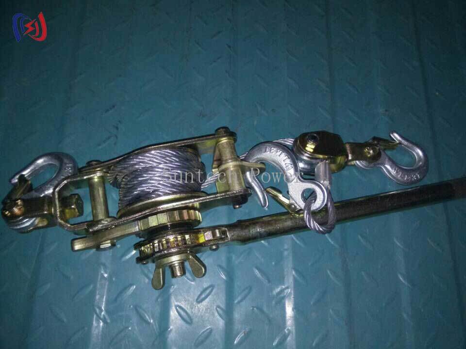 Ratchet Wire Tightener 10-30KN 1200-1500mm Forged Conductor Stringing Tools