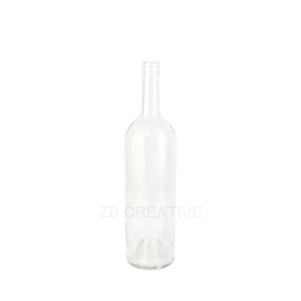 750ml Tapered Bordeaux Bulk Empty Wine Bottles Cork Top For Reserve Wine 610g 1726K-7