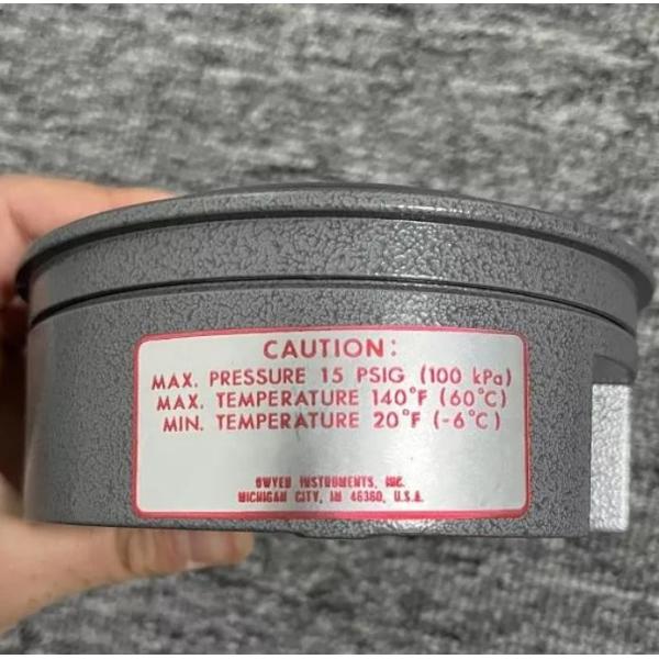 Первоначальный алюминий 2060 манометра перепада давления Dwyer Magnehelic