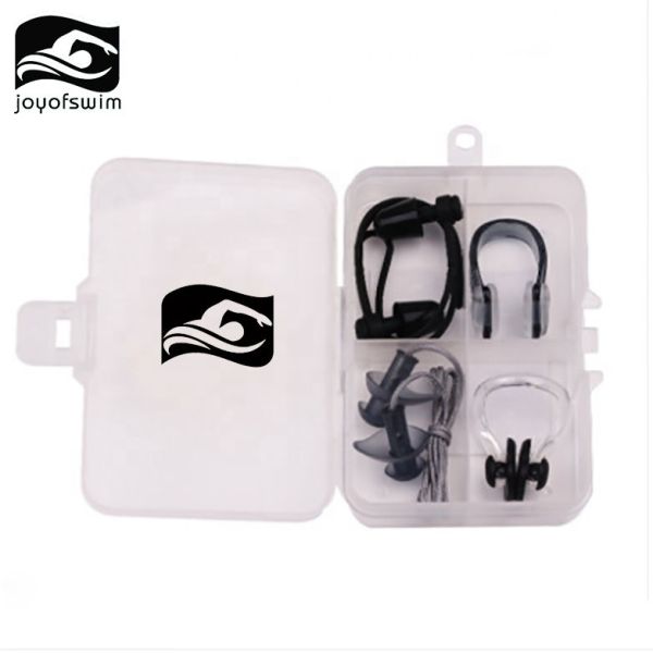 Christmas Tree Shaped Silicone Earplugs And Nose Clip Set Waterproof Comfortable