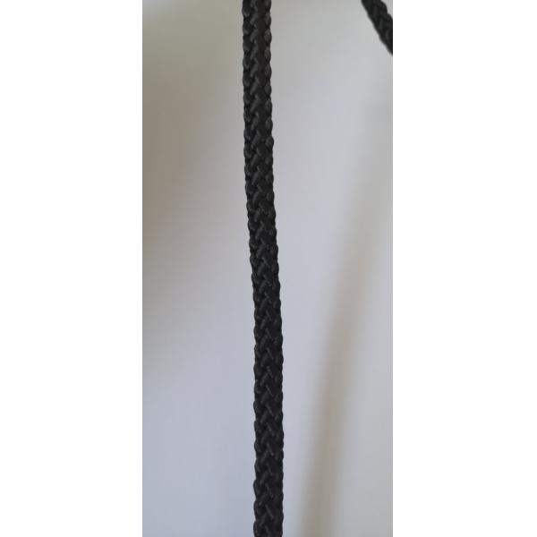 Black Braided Polyester Rope / Colored Cotton Rope Different Sizes Available