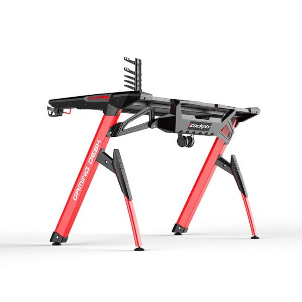 Customized Computer Pc Gaming Desk Table For Internet Gaming With PU Surface Material