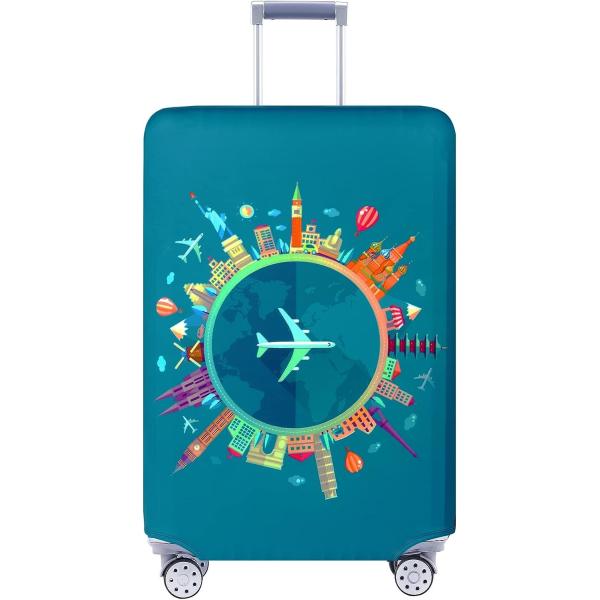 Couvertures de bagages de voyage pour valises Tsa approuvé, protecteur de couvertures de valises adapté aux bagages 18-32 pouces