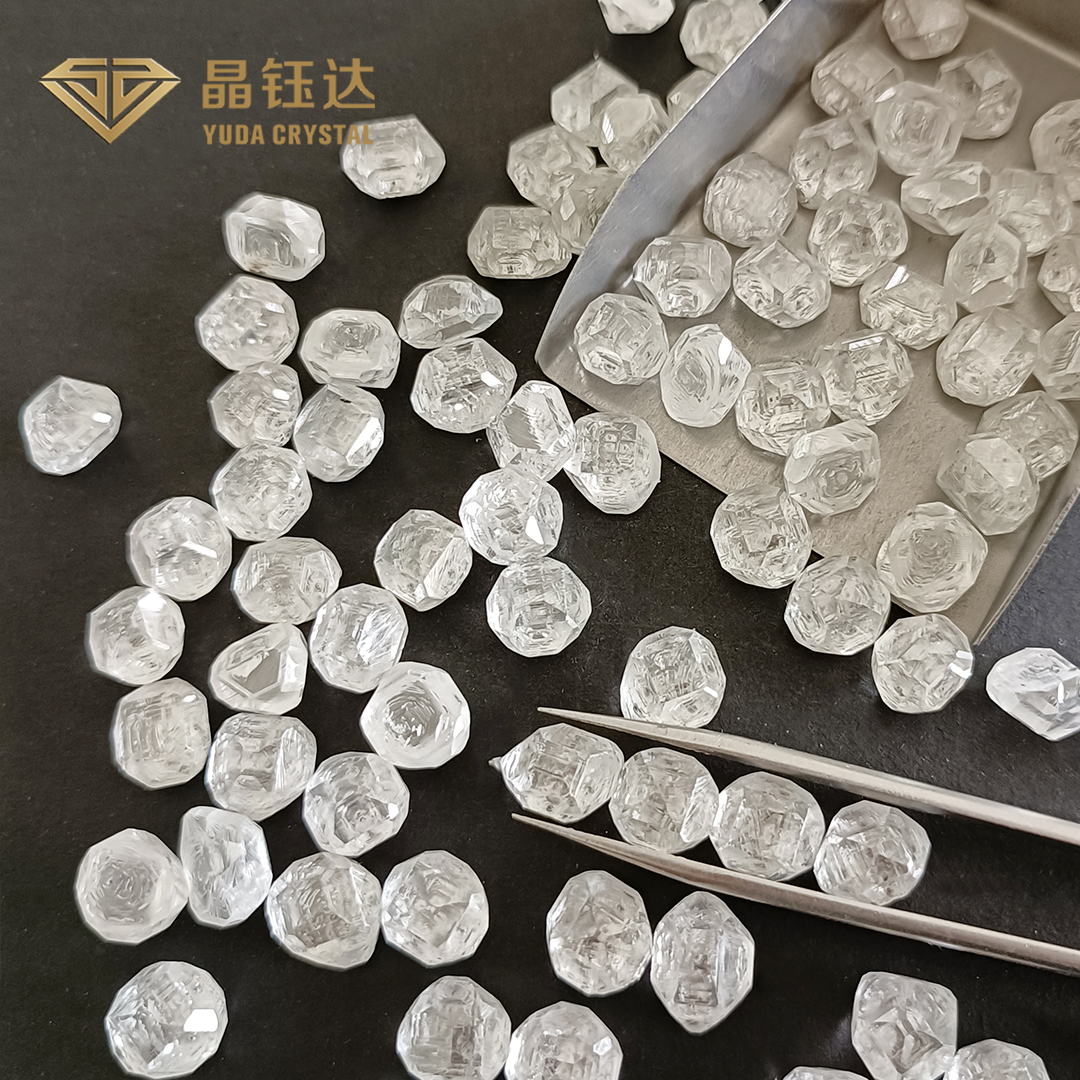 Диаманты синтетического HPHT диаманта 4CT 5CT грубые белые культивируемые свободные