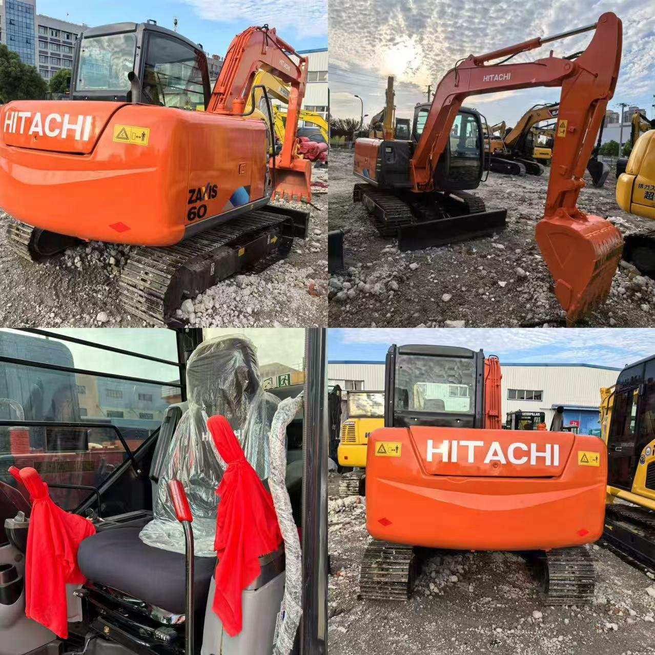 Used Hitachi ZX60 Crawler Excavator Isuzu Low Price and Working Hours Original Japan Hot Sale Used Excavator for Farm Sale
