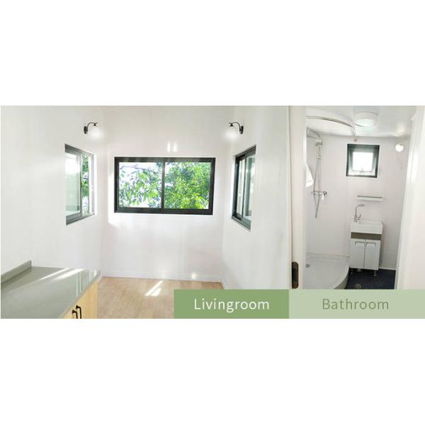 Light Steel Trailer Tiny Homes / Cabin Hotel Unit / Modular House On Wheels