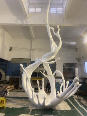 Large EPS Abstract Water Wave Sculpture Customize Polishing Surface