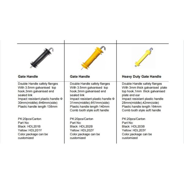 Cattle Cow Horse Sheep Farm Electric Fencing Gate Handle Husbandry Electric Fencing Handles