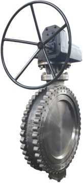 4 места клапан-бабочки PN20 A351 Cf8m 150Lb 100mm PTFE волочения дюйма клапан-бабочка двойных эксцентричных двойная смещенная