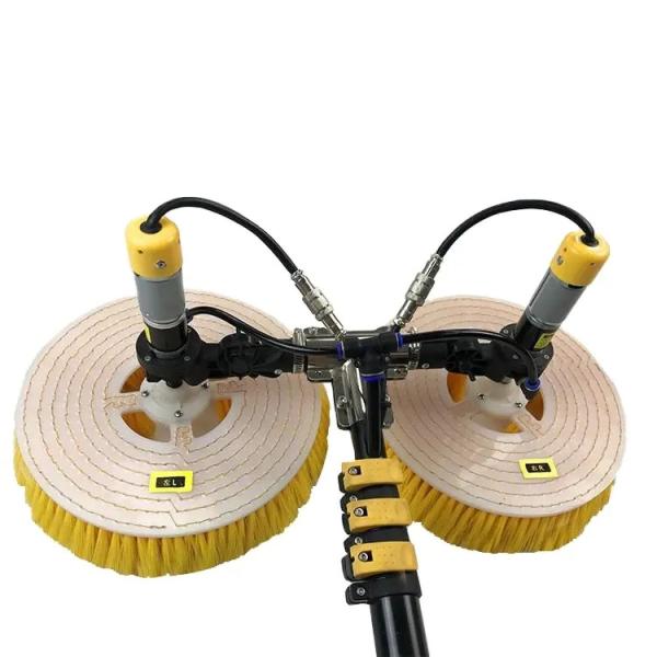 Оборудование 3.5M/5.5M/7.5M уборщика щетки панели солнечных батарей фотовольтайческой двойной головы электрическое