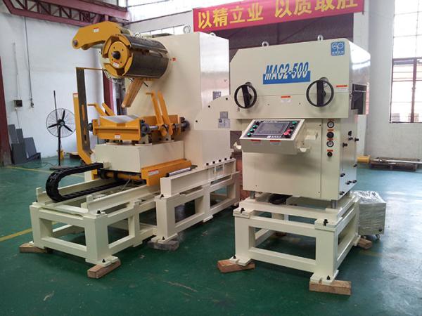 Automation Pneumatic Steel Coil Uncoiler Mandrel Expansion Unwinding Decoiler Straightener Feeder Machine