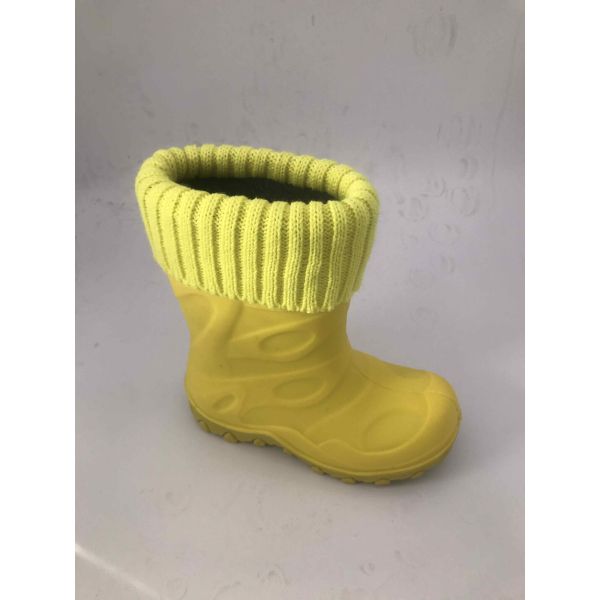 Bottes de pluie pour enfants en TPR antidérapant, légères, avec tricots chauds, couleurs personnalisées