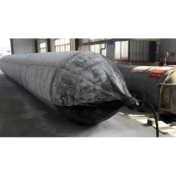 Balón de lanzamiento de buques de 2,5 m de duración Balón de elevación de rodillos de marina inflable