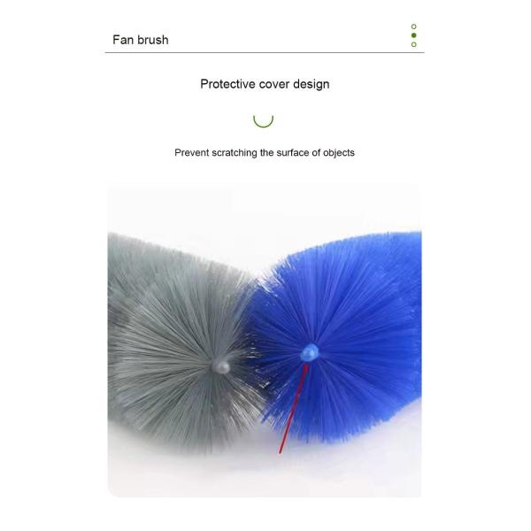 Щетка чистки ручки прочных гибких щетинок тряпки потолочного вентилятора трудных пластиковая