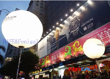 Customizable 220V LED Hanging Inflatable Lighting Balloons For Exhibition Decoration