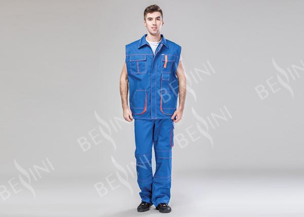 80% Polyester 20% Cotton Twill Heavy Duty Work Suit And Trousers Dark Gray