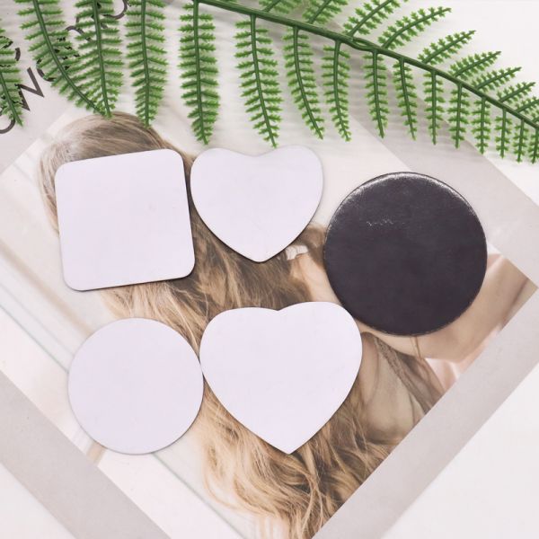 PU Leather Blank Sublimation Magnets Custom Photo Tourist Souvenir Refrigerator Magnets