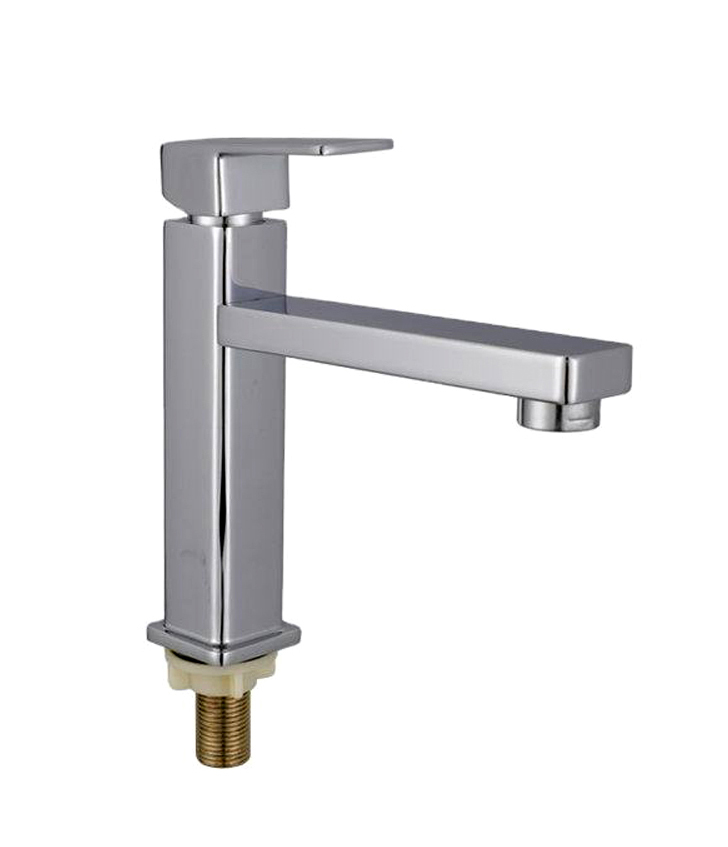 Cold Water Basin Faucet Zinc Body Ceramic Cartridge Chrome Surface Finished