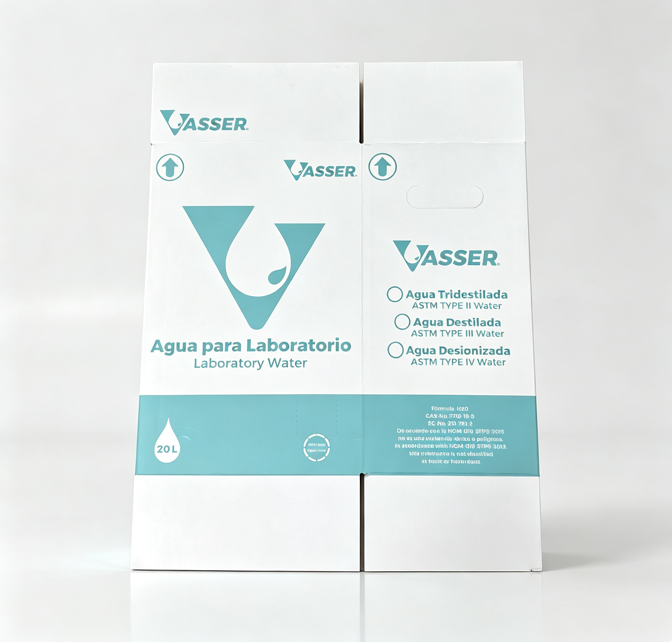 5L 20L Transparent Bag In Box BIB Water Pouches With Custom Printed Cardboard Box | Lab Water Flexible Bib Packaging OEM