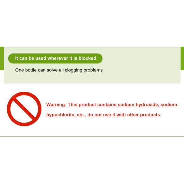 Жидкость Unclogger туалета 80% включающая для закупоренных стоков не въедливых