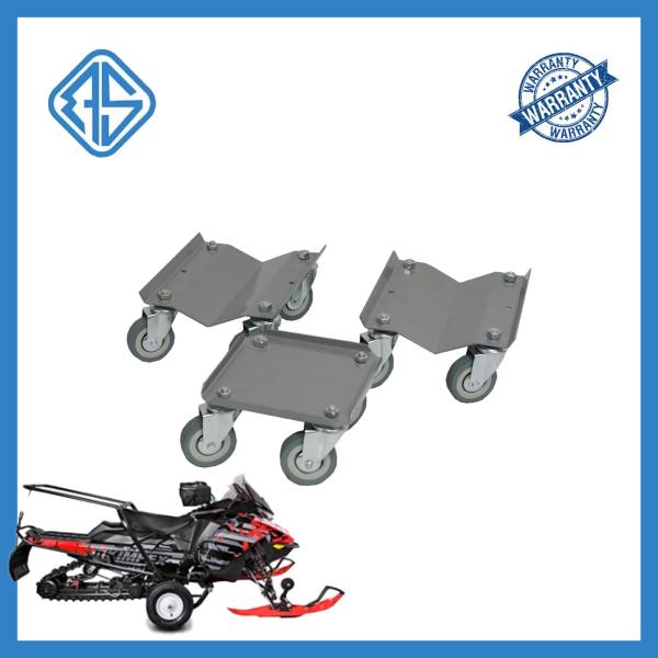 Motorcycle Roller Snowmobile Flat Dollies 1500 Lb Belt Rubber Loaded