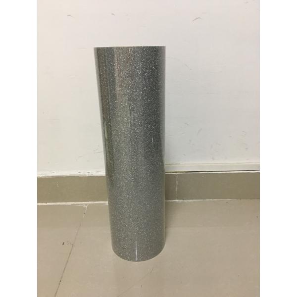 80 - 100 μM Solid Color Heat Transfer Vinyl Rolls Glitter With 0.5*25 Meters