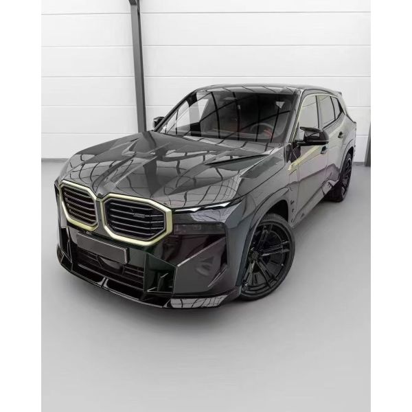 For BMW XM Carbon Fiber Body Kit XM Upgrade LD-style Carbon Fiber Front Lip Diffuser, Spoiler Wheel Arch