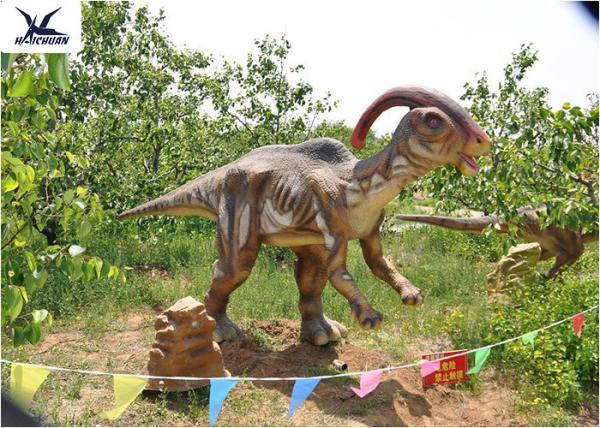 Handmade Eyes Blink Dinosaur Lawn Ornament , Life Size Model Dinosaurs
