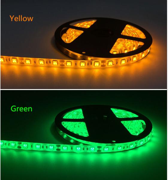Flexible 24V 5M 5050 RGB Waterproof Led Strip Lights IR Remote ROHS Certification