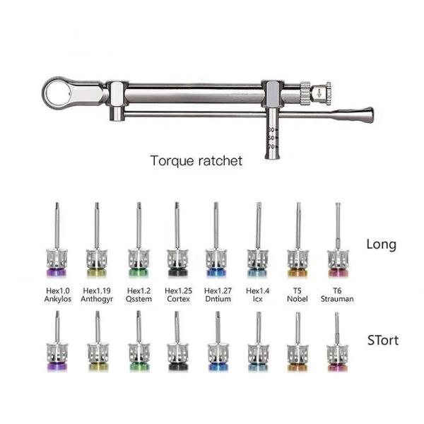 16 Pcs Dental Implant Universal Repair Tool Kit Mini Screwdrivers Drivers Systems