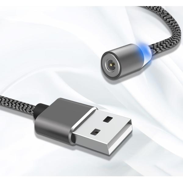 Magnetic USB Data Cable Braided 2.4A Fast Charging / Type C Cable Phone Charger Accessories
