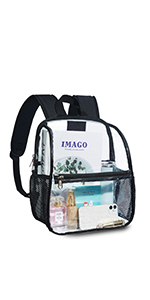 Clear Sling Bag, Stadium Approved Clear Bag, Transparent Chest Daypack for Hiking, Stadium or Concerts