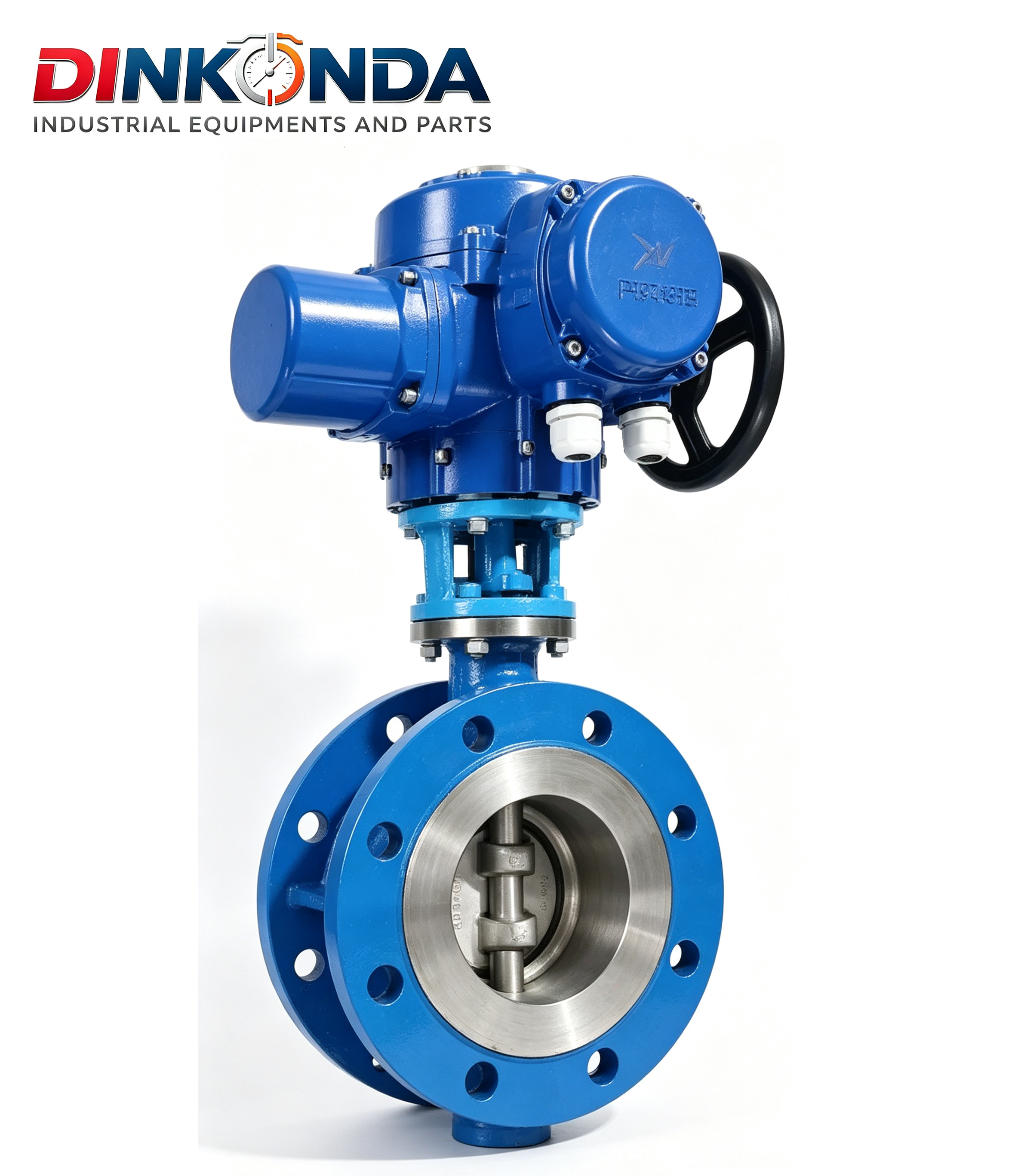 Sealed electric operated butterfly Power Plant Valves 3 Eccentric Flange Type 150LB