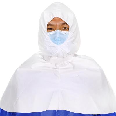 Cobertura para cabeça e pescoço descartável OEM Tira de amarrar Filme microporoso à prova d'água Capa para capuz