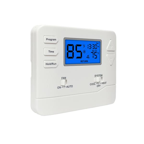 24VACまたは電池電源と ±1°Fの精度を持つスマートHVACサーモスタット