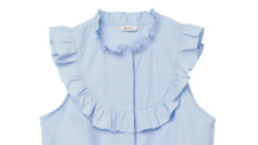 Раздражанные полиэстером рубашки голубых женщин бассейна воротника безрукавные