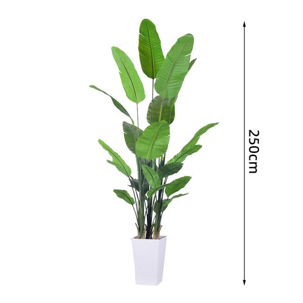 High Quality Artificial Potted Plants 2.5m large indoor bird of paradise plant​  for Indoor Decoration Plant