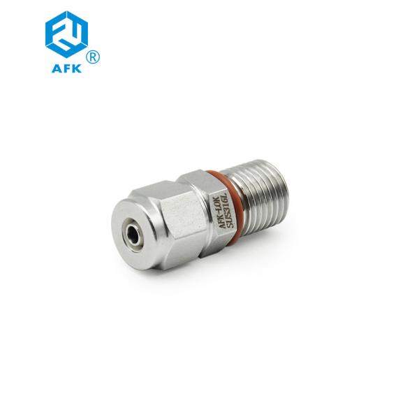 Ponteira 6mm-G1/4 Fixação de Acoplamento de Rosca Macho G Rosca Aço Inoxidável 316