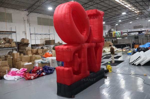 Cusomized Outdoor Display Inflatable Letter Billboard Inflatable LOVE for Outdoor Advertising