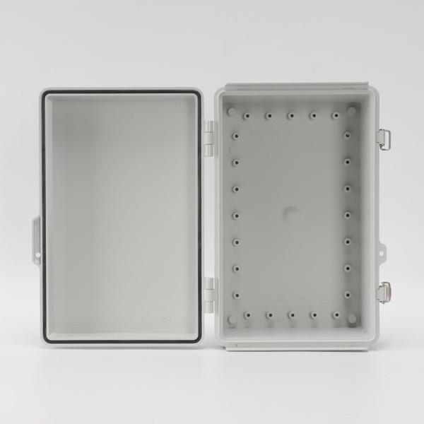 275x175x110mm / 10.82x6.89x4.33 Hinged Lid Junction Box Solid Gray Lid ABS Plastic