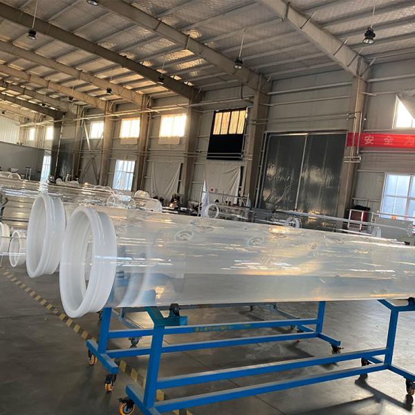 Manufacture Photovoltaic Quartz Clear Glass Tube Large Diameter