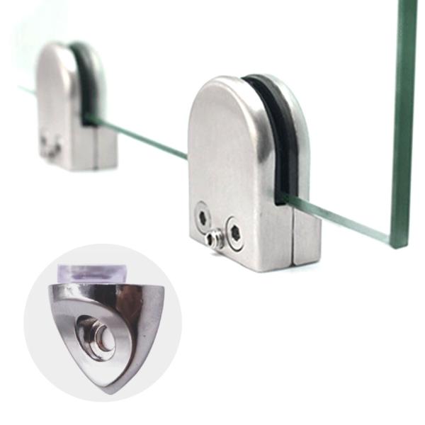 Customizable Glass Panel Clips Glass Panel Holding Clips High Strength With Fish Mouth Type