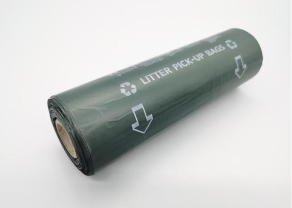 Roll HDPE Recyclable Reusable Bags 0.7 Mil Dog Waste Poop Bags