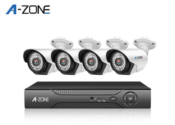 720P 4 Channel Poe Camera System , Full Hd Poe Nvr Security System 1 megapixel