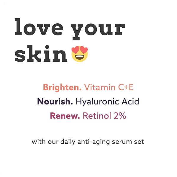 Hot Sell OEM Anti-Aging Serum Set For Face Brightening ,Anti Wrinkle ,Dark Spot Corrector